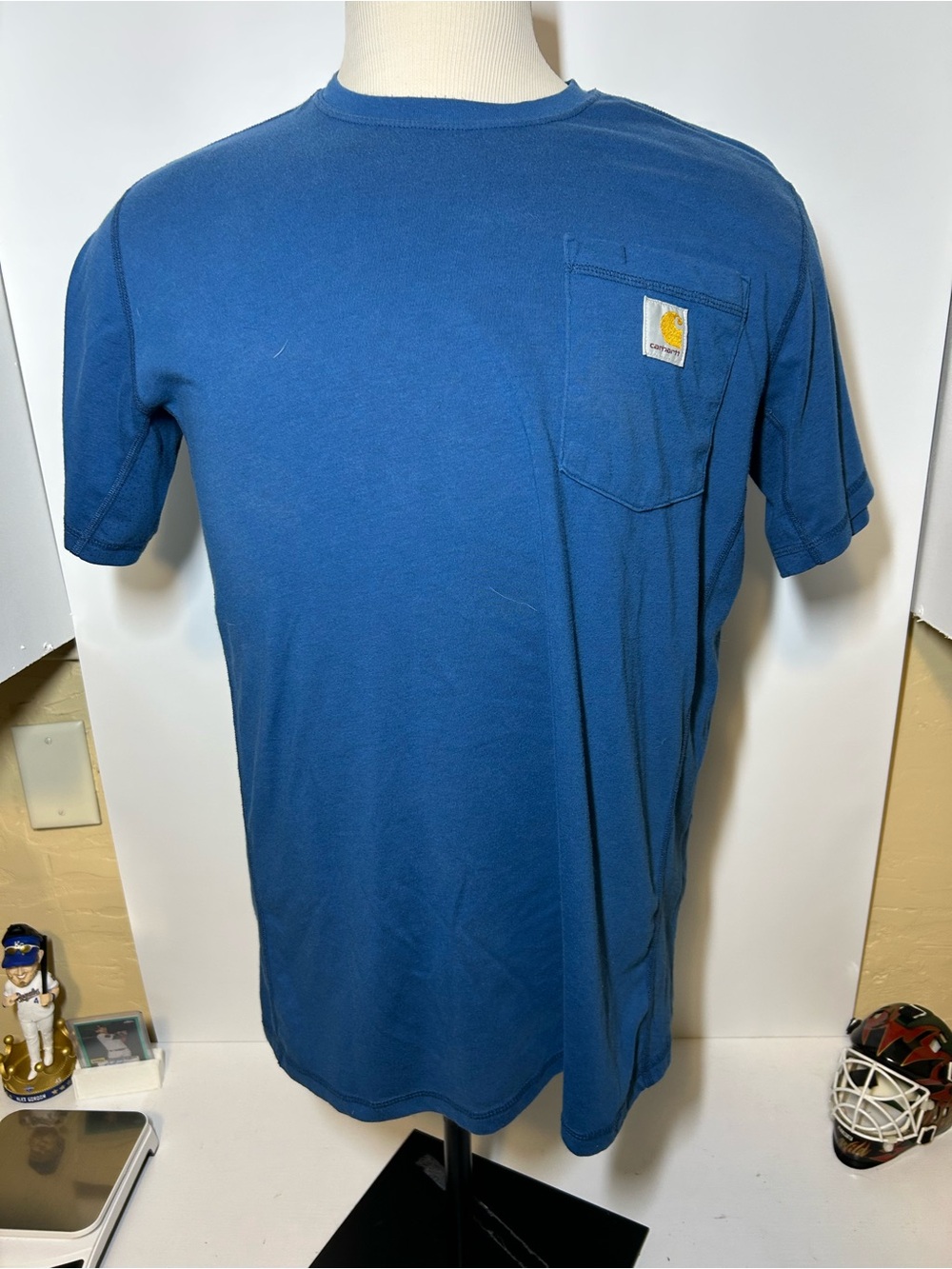 Carhartt Men's Deep Blue Short-Sleeve Pocket Tee